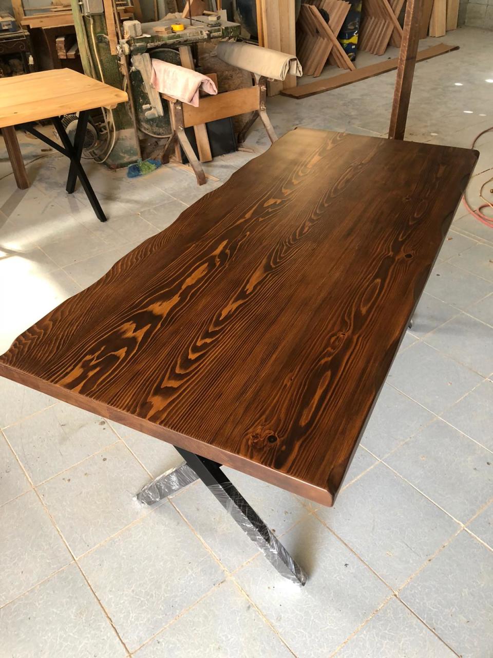 Kütük Masa Ceviz Rengi 120x70.cm