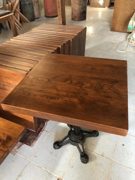 Kütük Cafe Masa 70x70 Ölçüsünde