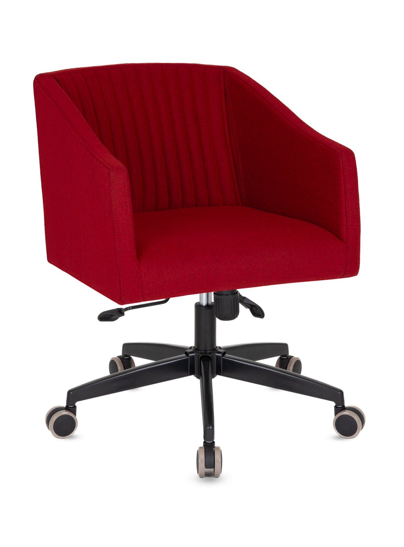 Anfora Kırmızı Kumaş Ofis Çalışma Koltuğu - Ergonomik, Yükseklik Ayarlı, Multi Tilt Mekanizmalı Şık Personel Koltuğu