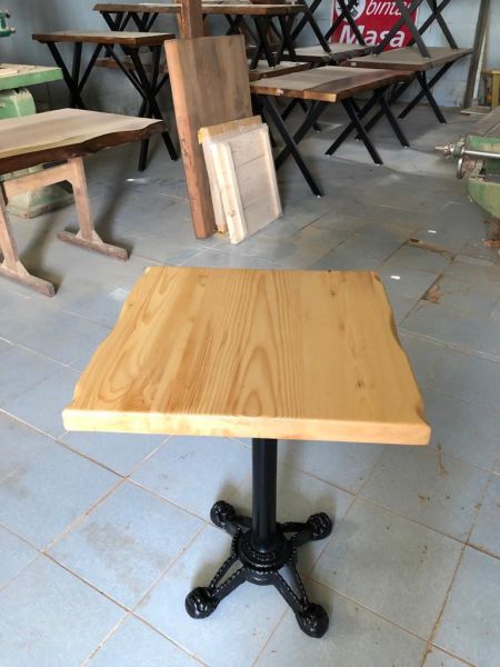 Naturel Kütük Cafe Masası 60x60.cm