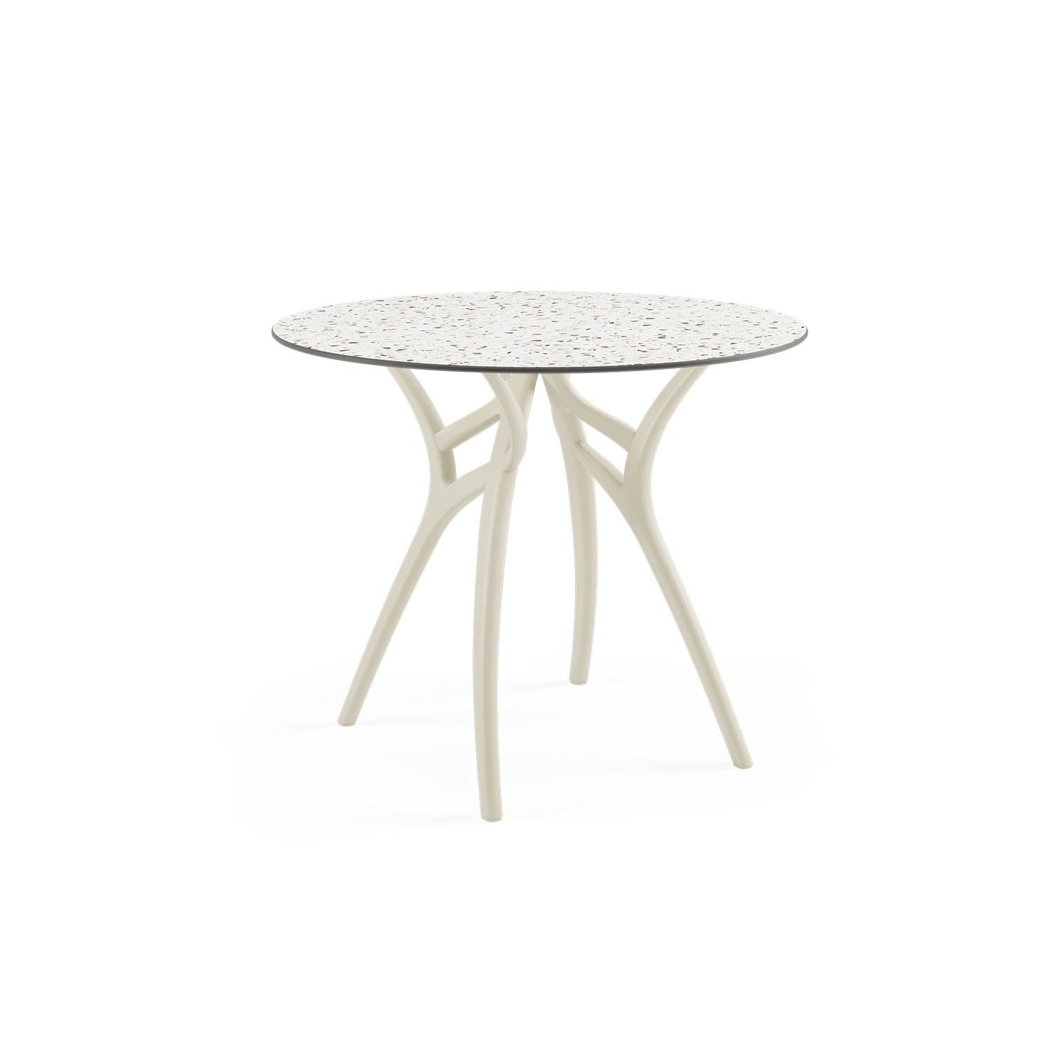 Terrazzo Compact Yuvarlak Dış Mekan Bahçe Masa 90 cm