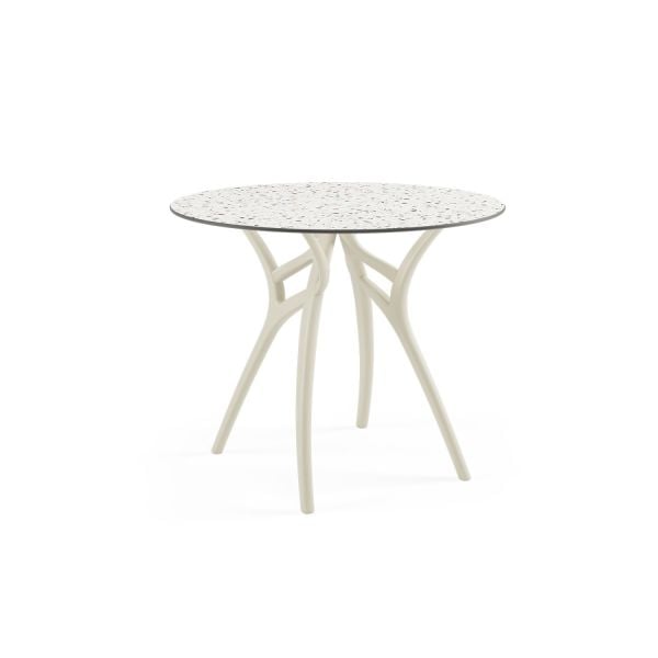 Terrazzo Compact Yuvarlak Dış Mekan Bahçe Masa 90 cm