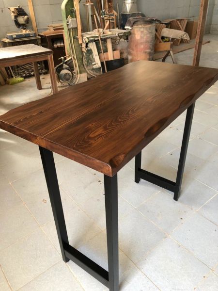 Ceviz Kütük Bar Masası 70x140