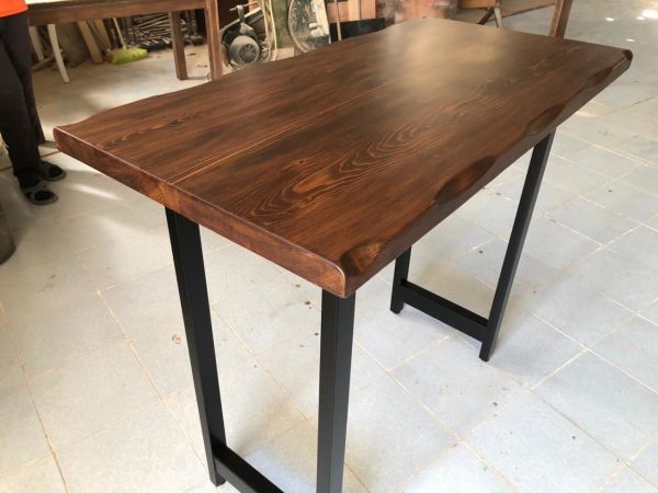 Ceviz Kütük Bar Masası 70x140