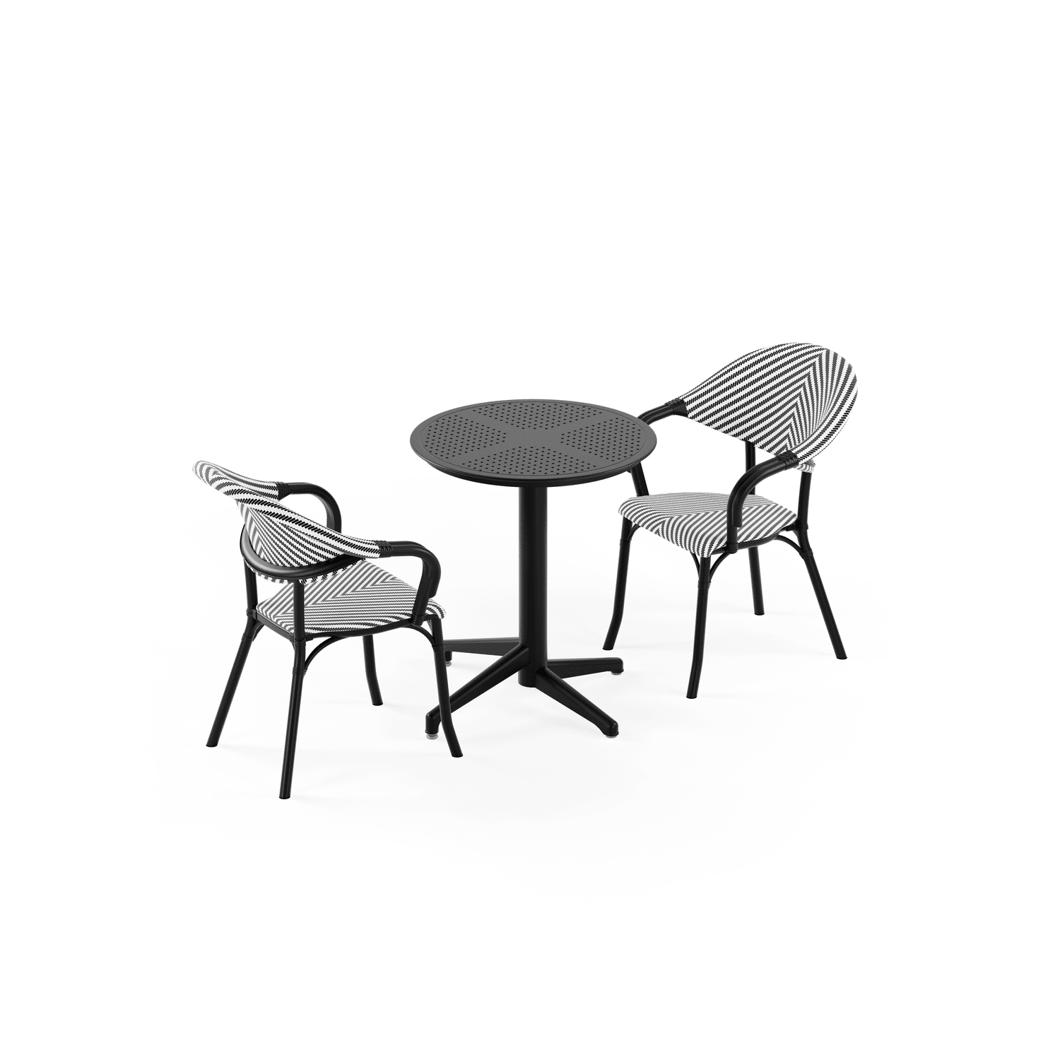 2 Kişilik Katlanabilir Bahçe Masa Sandalye Takımı 60 cm