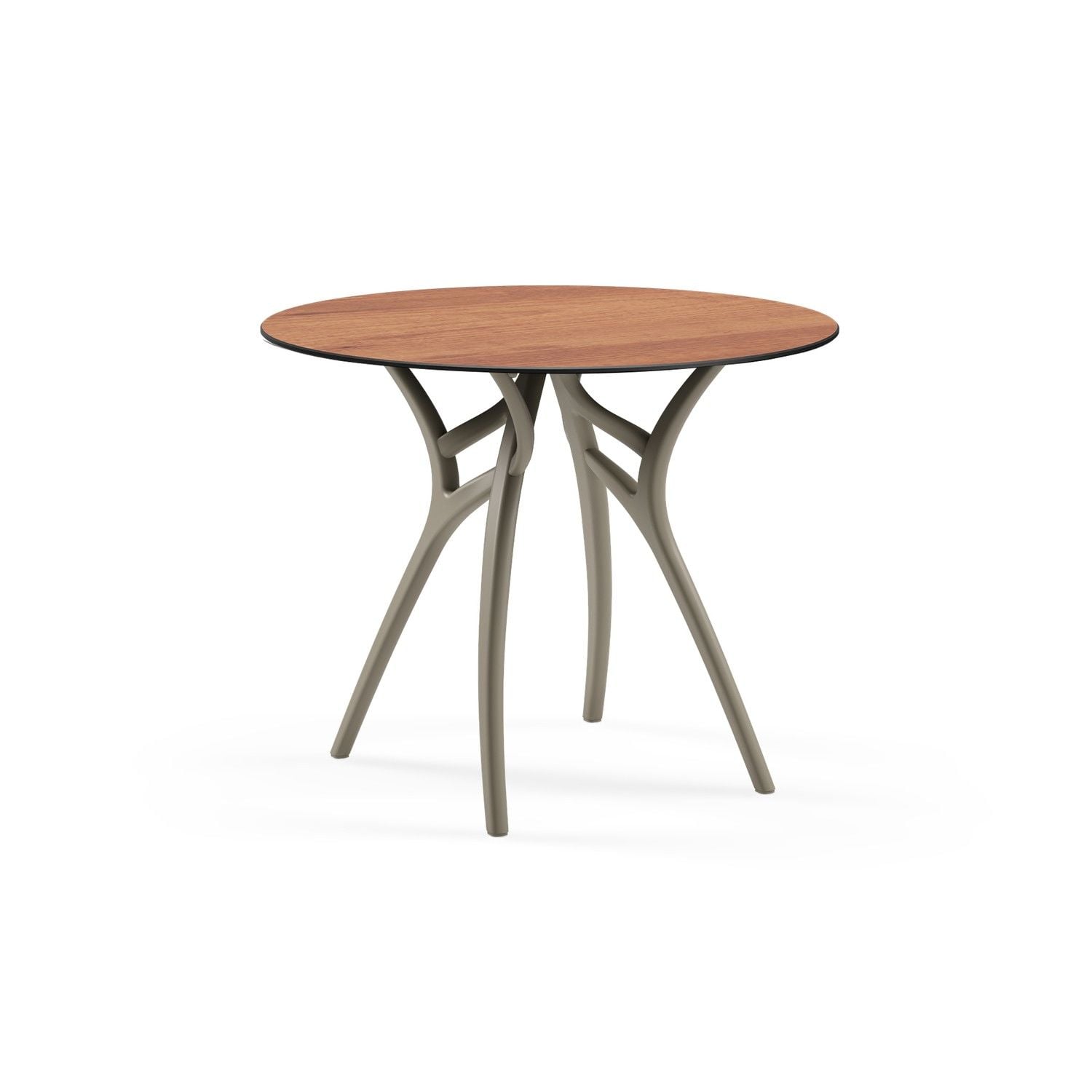 Novecento Ahşap Desenli Compact Yuvarlak Masa Ø90 cm