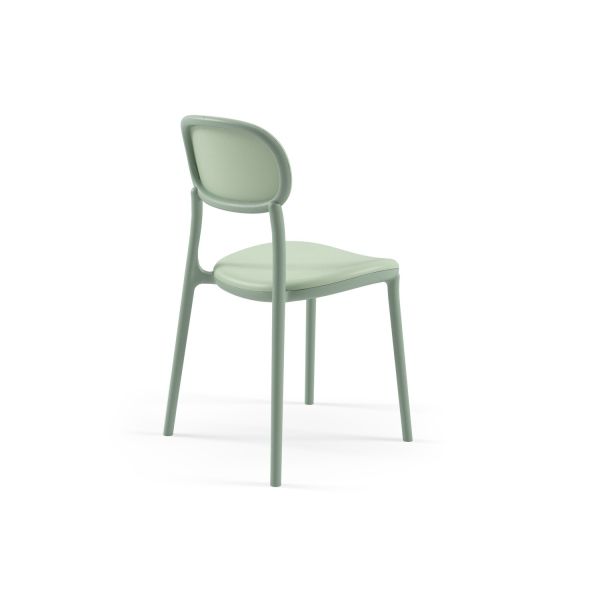 Yuvarlak Dış Mekan Bahçe Masa Sandalye Takımı 2 Kişilik 60 cm Çap - Otel, Restoran, Cafe, Balkon ve Teras İçin Paslanmaz Plastik Set