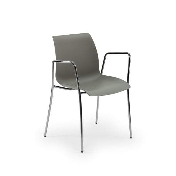 Metal Kollu Çimento Grisi Sandalye