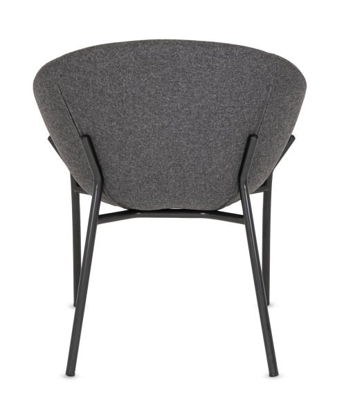 ORÜS Yeni Model Antrasit Koyu Gri Kaşe Kumaş Minderli Ofis Bekleme Sandalyesi – Ergonomik Metal Ayaklı, Şık ve Modern Tasarım, Ücretsiz Kargo