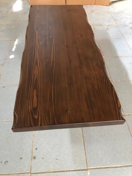 Doğal Ağaç Kütük Masa Üstü Tablası 60x130