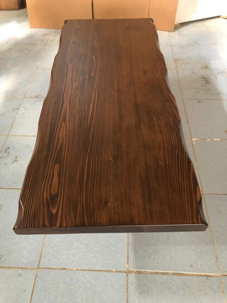 Doğal Ağaç Kütük Masa Üstü Tablası 60x130