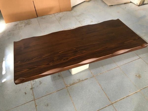 Doğal Ağaç Kütük Masa Üstü Tablası 60x130