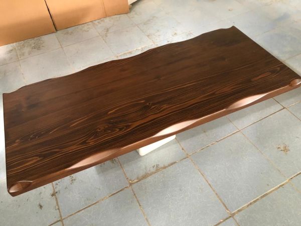 Doğal Ağaç Kütük Masa Üstü Tablası 60x130