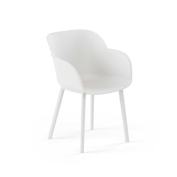 Beyaz 4 Kişilik Katlanabilir Bahçe Masa Sandalye Takımı 80x80 cm | Dış Mekan & İç Mekan