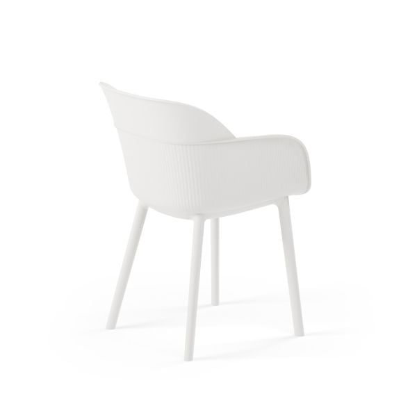 Beyaz 4 Kişilik Katlanabilir Bahçe Masa Sandalye Takımı 80x80 cm | Dış Mekan & İç Mekan