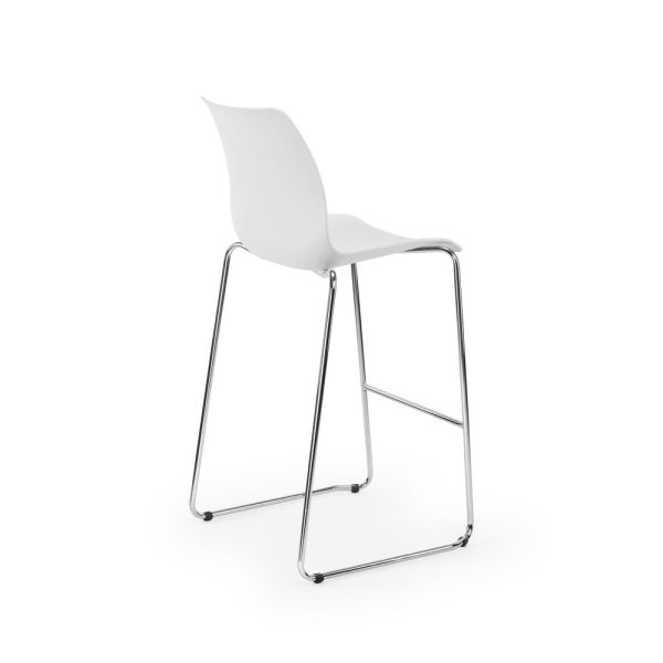 Metal Beyaz Bar Sandalyesi