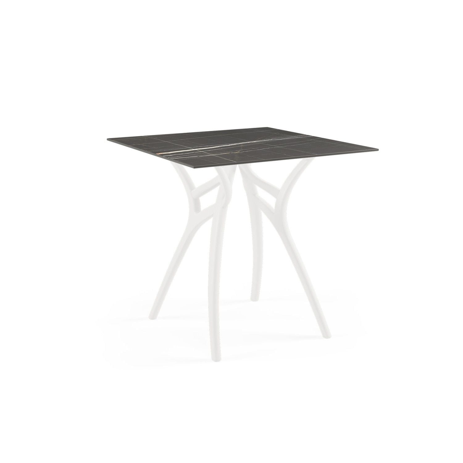 Siyah Mermer Görünümlü Compact Cafe Masası