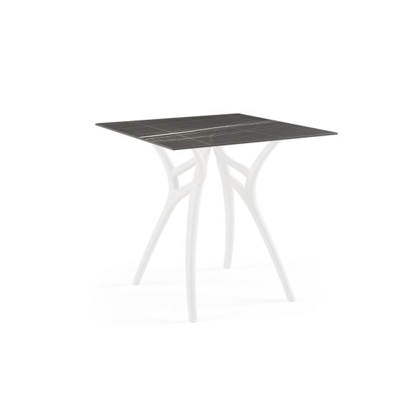 Siyah Mermer Görünümlü Compact Cafe Masası