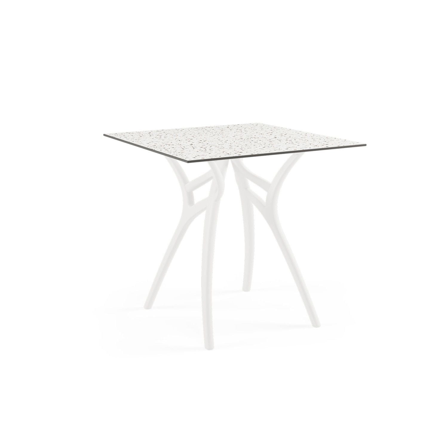 Terrazzo Compact Kare Bahçe Masası 77x77 cm