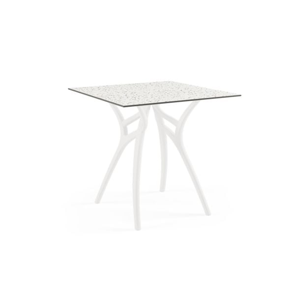 Terrazzo Compact Kare Bahçe Masası 77x77 cm