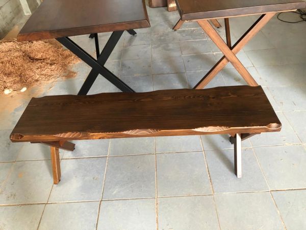 Kütük Bench Bank 35x120