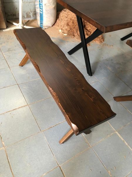 Kütük Bench Bank 35x120