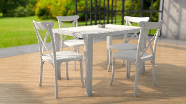 Venge Dış Mekan Bahçe Cafe Masası Modeli 120x80.cm