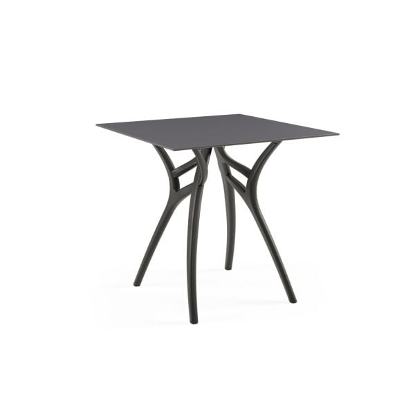 Siyah Ayak Antrasit Compact Uzun Ömürlü Dış Mekan Masası