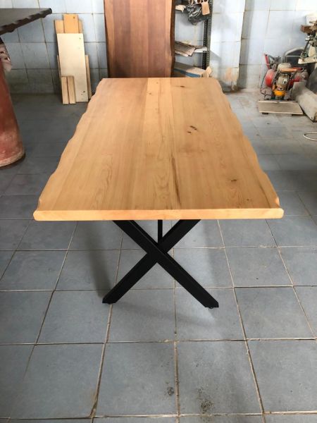 Naturel Kayın Kütük Otel Masası 75x120