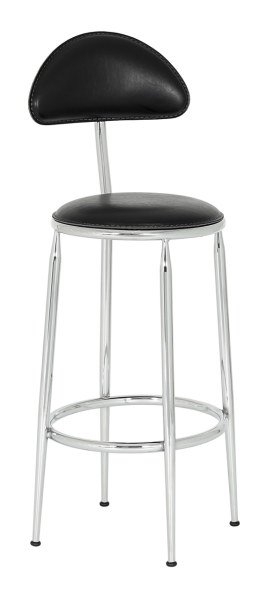 KAVİ KÜÇÜK 75.CM BOY ARKALIKLI BAR TABURESİ