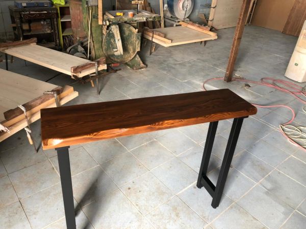 Kütük Bar Masası Modelleri Ölçüleri 40x120