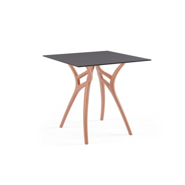 Antrasit Compact Laminat Kare Paslanmaz Mutfak Masası