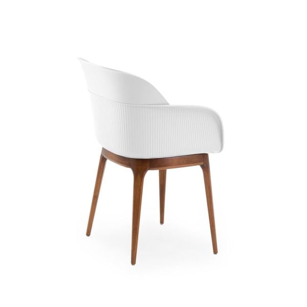 Beyaz Katlanır Masa Sandalye Takımı 2 Kişilik 70x70 cm | Kafe, Restoran ve Mutfak Kullanımına Uygun Yuvarlak Moon Masa + Shell Sandalye Seti