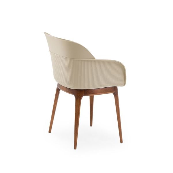 Bej 2 Kişilik Katlanır Masa Sandalye Takımı 70x70 cm | Şık Ahşap Ayaklı | Mutfak, Cafe ve Restoran İç Mekan Kullanıma Uygun