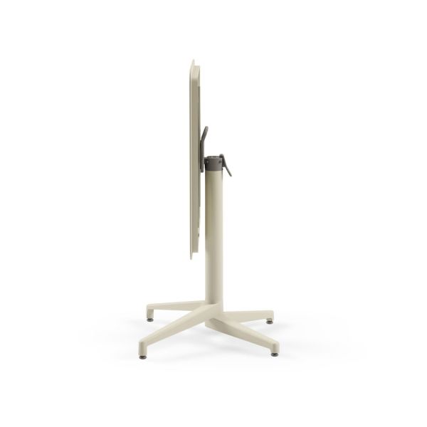 Bej Katlanabilir Masa Sandalye Takımı 2 Kişilik 70x70 cm – Dış Mekan, Bahçe, Balkon, Teras, Cafe, Restaurant, Otel Ve Mutfak İçin