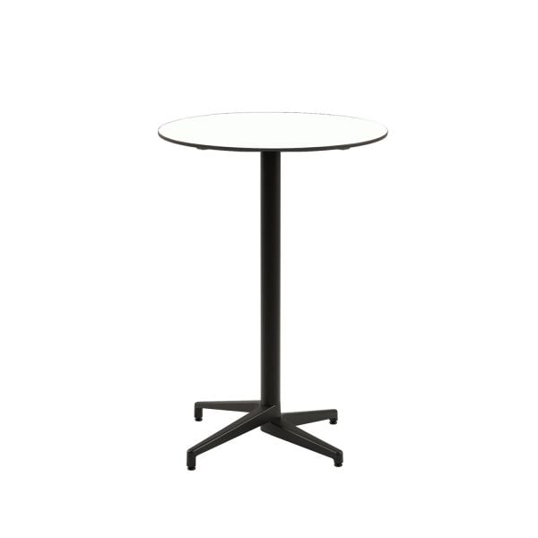 Şık ve Dayanıklı! Compact Paslanmaz Bistro Kafeterya Bar Masası – Beyaz Laminat, Otel, Restoran, Kafe ve Açık Alanlar İçin Mükemmel Seçim 77.cm