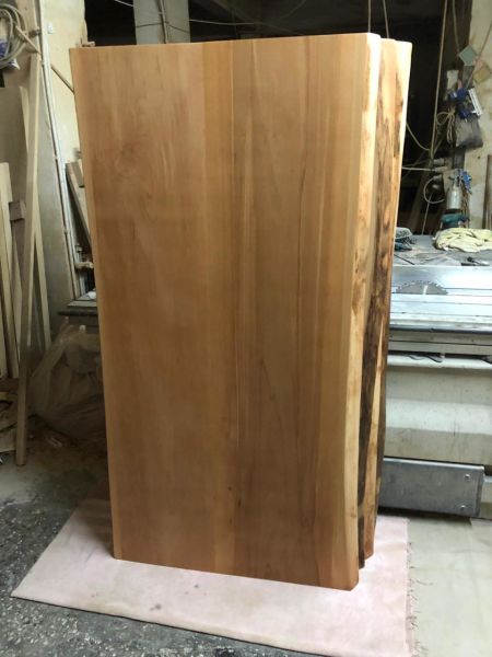 Naturel Kayın Doğal Kenar Kütük Masa Tablası 80x170