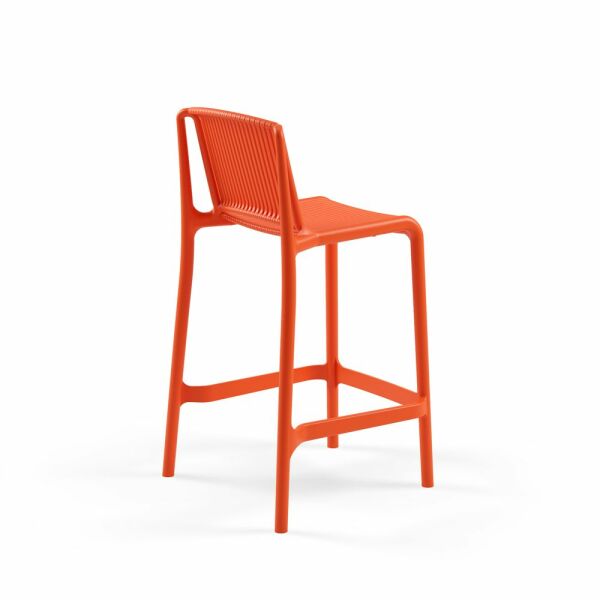 Portakal Renk Dış Mekan Bahçe Bar Sandalye Modelleri 65.cm