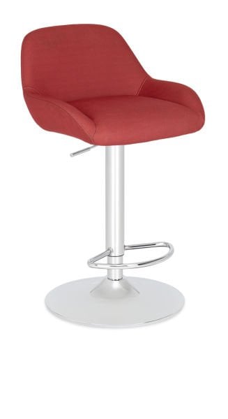 Rotus Mutfak Bar Sandalyesi – Ergonomik, Amortisörlü Krom Flaş Ayak, Silinebilir Kumaş, Dayanıklı ve Şık Tasarım