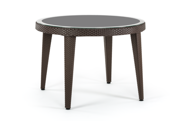 Venge Rattan Bahçe Masa Sandalye Takımı 4 Kişilik 110 cm