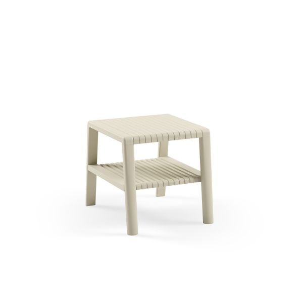 Bej Bahçe Sehpa Sandalye Takımı 2 Kişilik Set