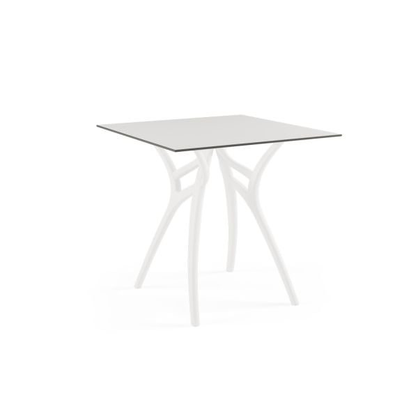 Beyaz Compact 77x77 Bahçe Masa Sandalye Takımı 4 Kişi