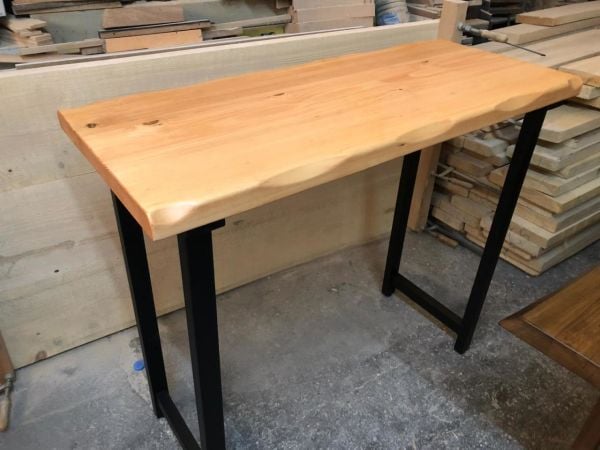 Doğal Kütük Mutfak Bar Masası 50x100