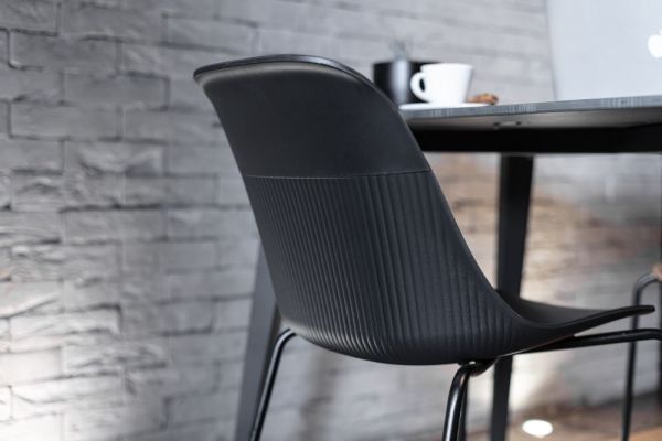 Metal Ayak Plastik Rahat Oturumlu Bej Modern Mutfak Sandalyesi