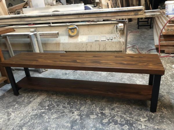 Doğal Kütük Tv Sehpası 35x160