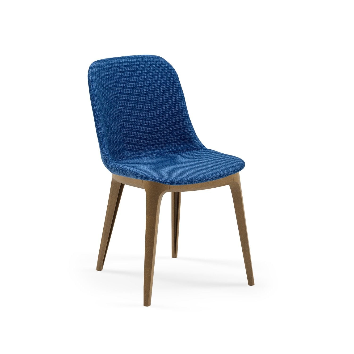 Koyu Mavi Kumaş Restoran Sandalyesi Dayanıklı Şık