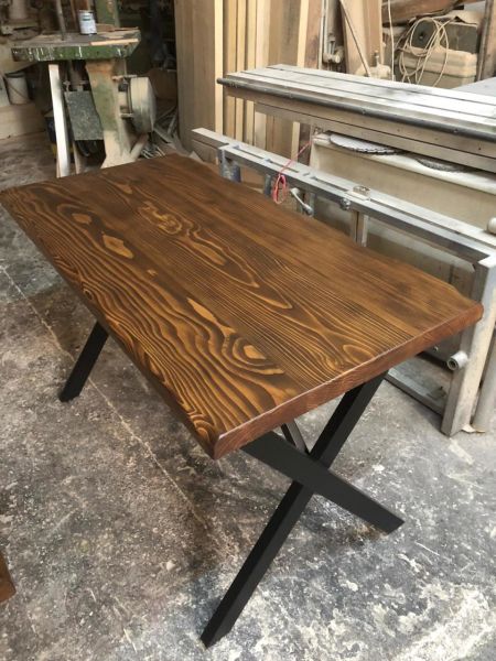Dikdörtgen Küçük Kütük Masa 60x130
