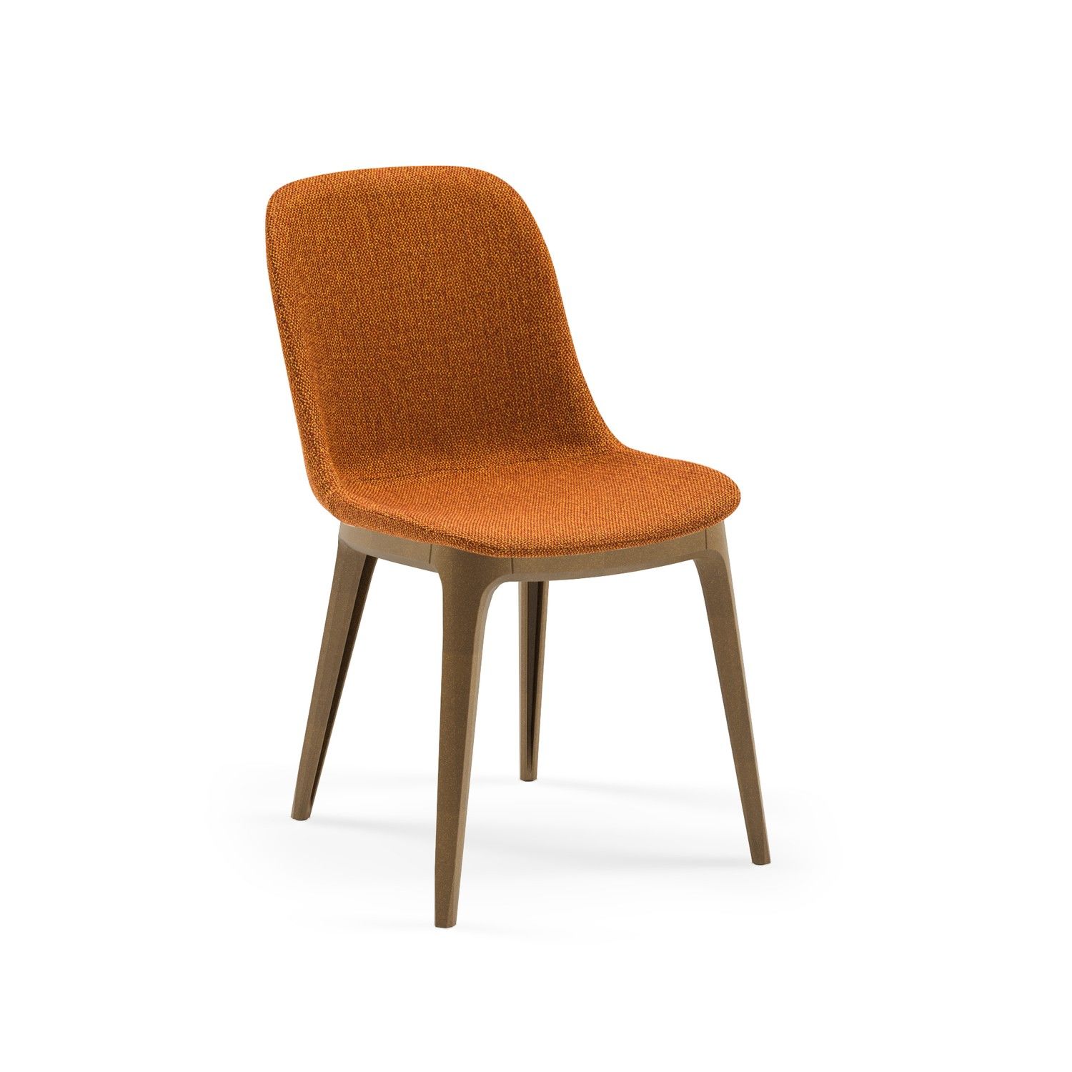 Turuncu Kumaş Cafe Sandalyesi Dayanıklı Şık Model