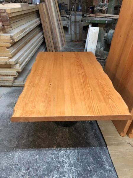 Doğal Naturel Kayın Kütük Restaurant Masa Tablası 80x140