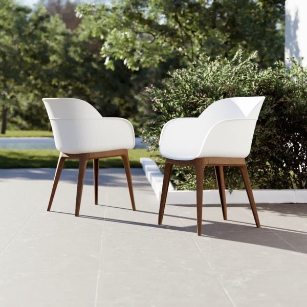 Beyaz 2 Kişilik Yuvarlak Masa Sandalye Takımı 60 cm – Otel, Restaurant, Cafe, Kafe Ve Mutfak İçin